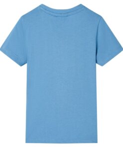 Kindershirt 104 middelblauw