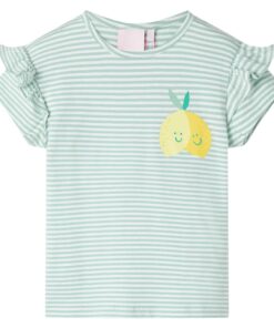 Kindershirt 104 mintkleurig