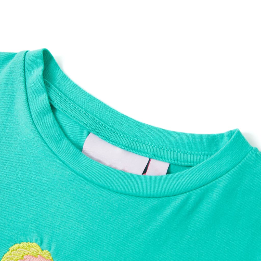 Kindershirt 104 mintkleurig - Image 3