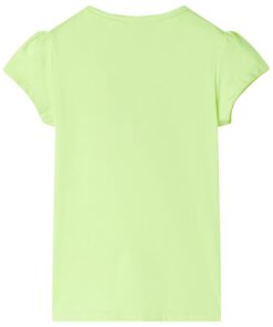 Kindershirt 104 neongeel