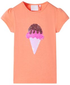 Kindershirt 104 neonoranje