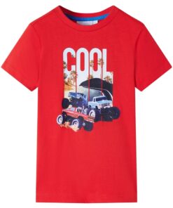 Kindershirt 104 rood