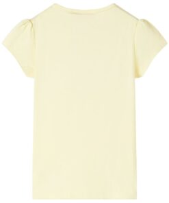 Kindershirt 104 zachtgeel