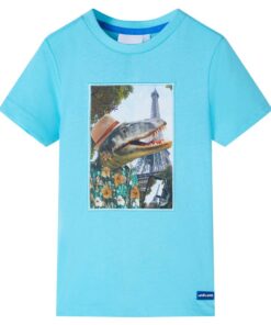 Kindershirt 104 zeeblauw