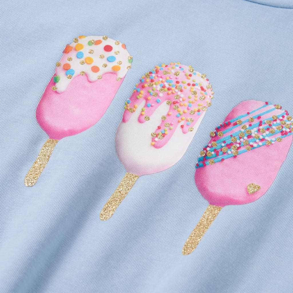 Kindershirt 116 blauw - Image 4