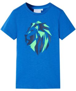 Kindershirt 116 blauw