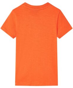 Kindershirt 116 donkeroranje