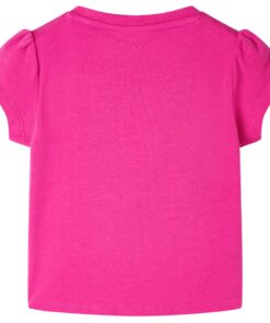 Kindershirt 116 donkerroze