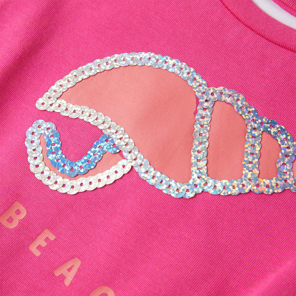 Kindershirt 116 donkerroze - Image 4