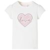 Kindershirt 116 ecru