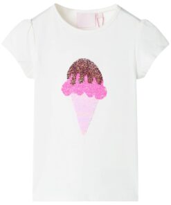 Kindershirt 116 ecru