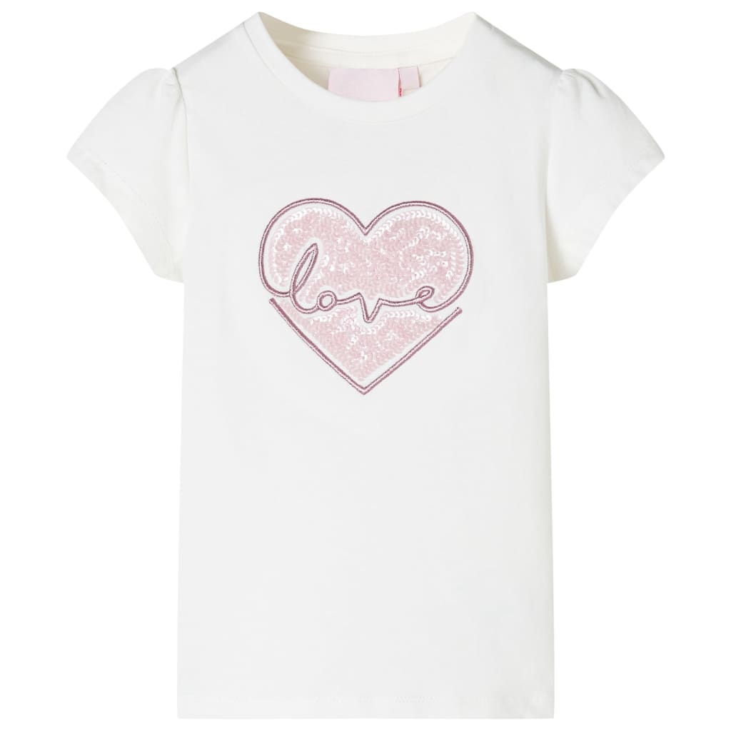 Kindershirt 116 ecru