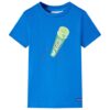 Kindershirt 116 felblauw