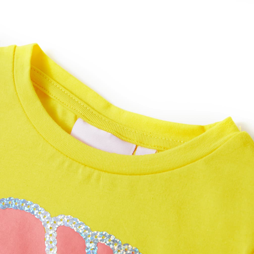 Kindershirt 116 geel - Image 3