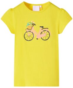 Kindershirt 116 geel