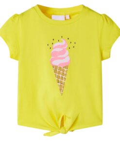 Kindershirt 116 geel