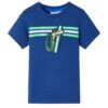 Kindershirt 116 gemêleerd donkerblauw