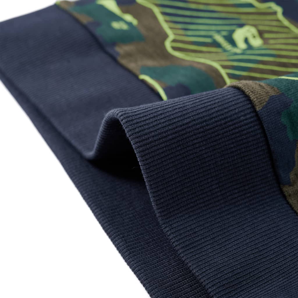 Kindershirt 116 gemêleerd donkerkakikleurig - Image 6