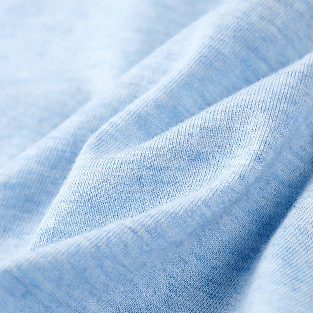 Kindershirt 116 gemêleerd zachtblauw - Image 7