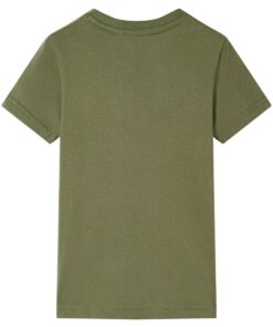 Kindershirt 116 kakikleurig