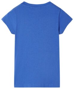 Kindershirt 116 kobaltblauw