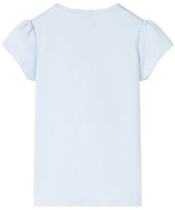 Kindershirt 116 lichtblauw