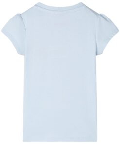 Kindershirt 116 lichtblauw