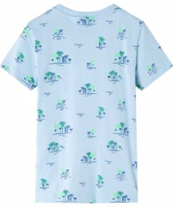 Kindershirt 116 lichtblauw