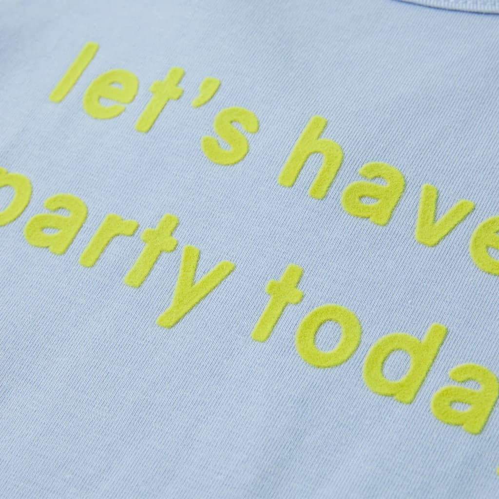 Kindershirt 116 lichtblauw - Image 4