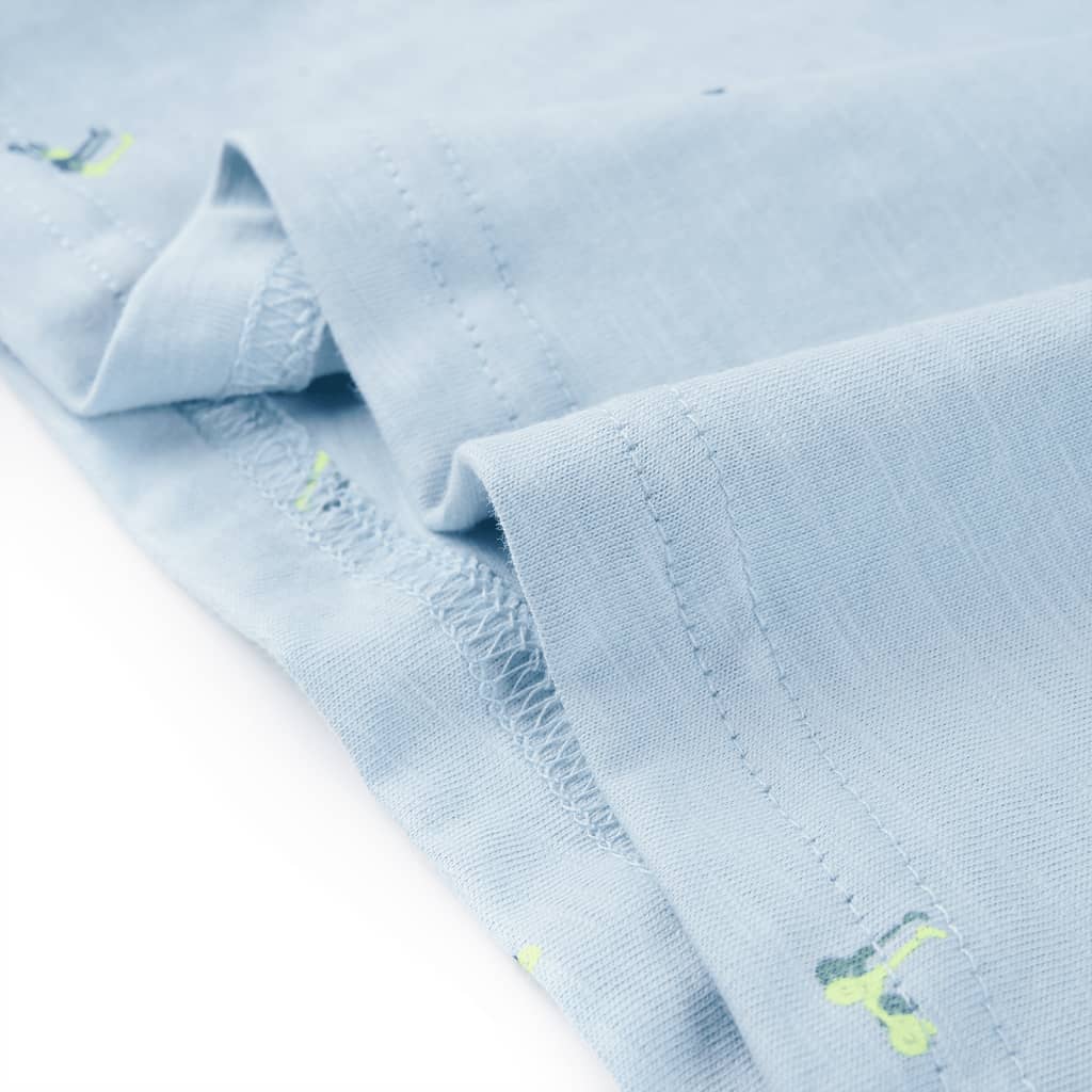 Kindershirt 116 lichtblauw - Image 6