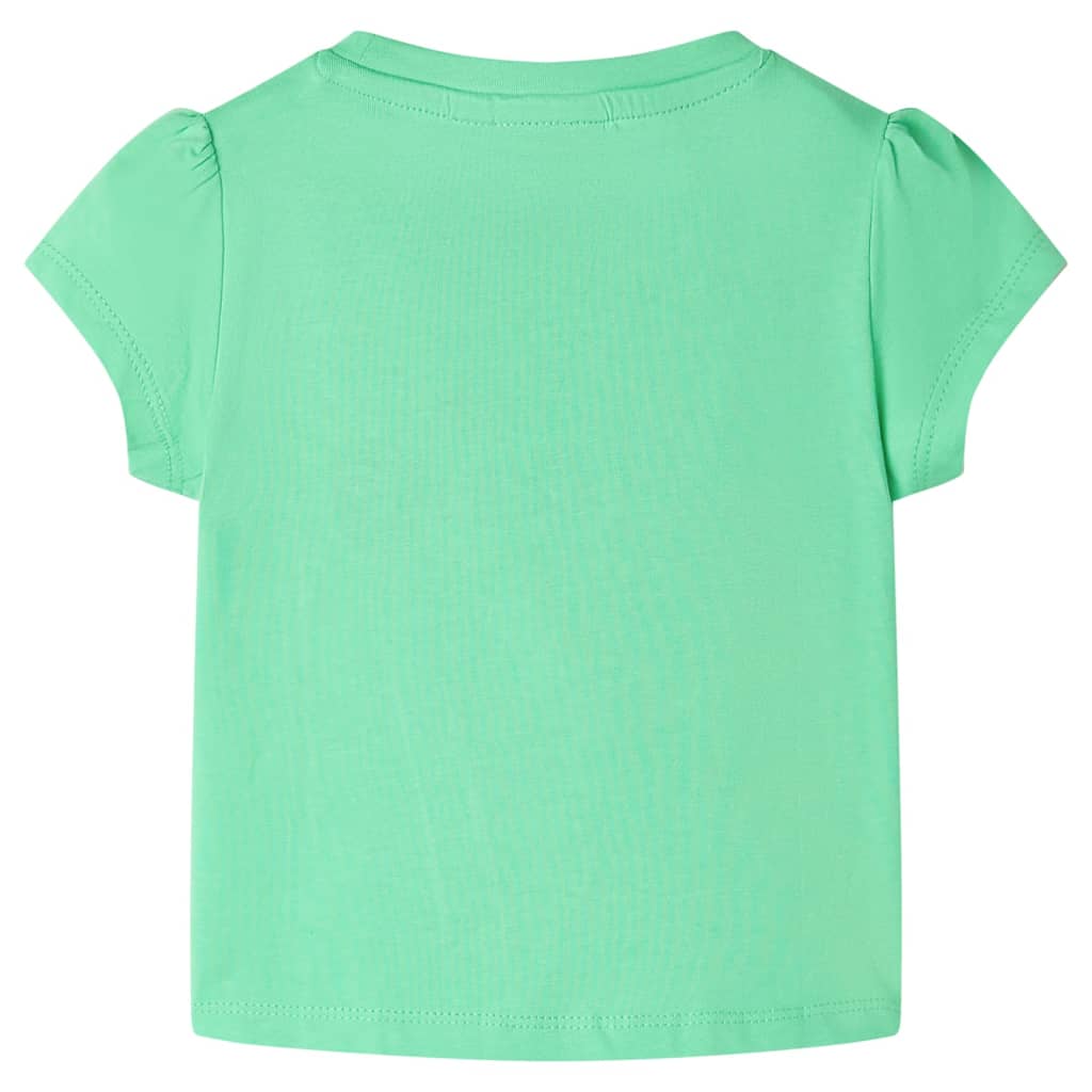 Kindershirt 116 lichtgroen