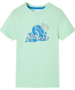 Kindershirt 116 lichtgroen