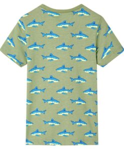 Kindershirt 116 lichtkakikleurig