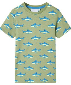 Kindershirt 116 lichtkakikleurig