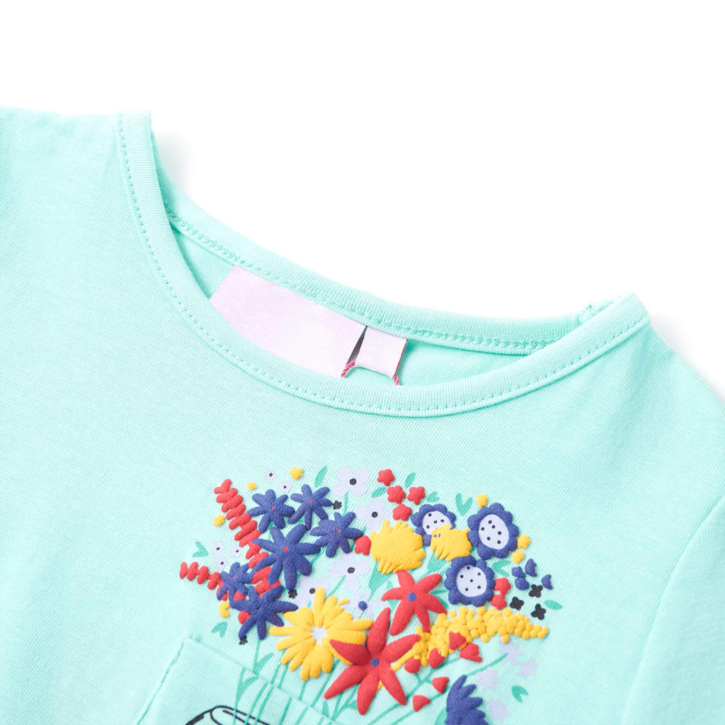 Kindershirt 116 lichtmint - Image 3
