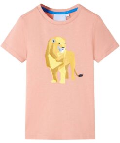 Kindershirt 116 lichtoranje