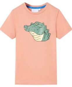 Kindershirt 116 lichtoranje