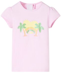Kindershirt 116 lichtroze