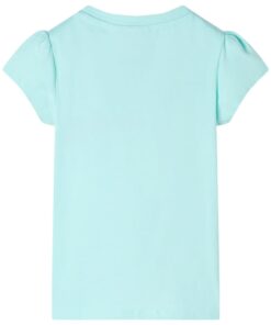 Kindershirt 116 lichtzeeblauw