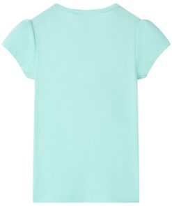 Kindershirt 116 lichtzeeblauw