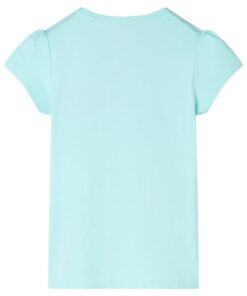 Kindershirt 116 lichtzeeblauw