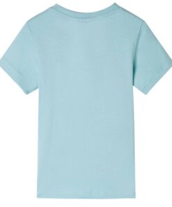 Kindershirt 116 lichtzeeblauw