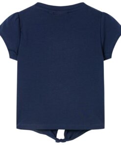 Kindershirt 116 marineblauw