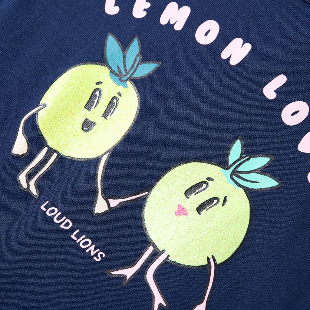 Kindershirt 116 marineblauw - Image 4