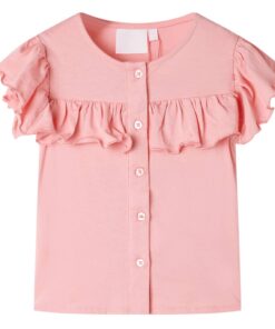 Kindershirt 116 middelroze