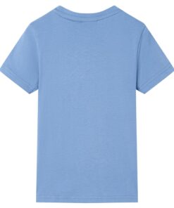 Kindershirt 116 middenblauw