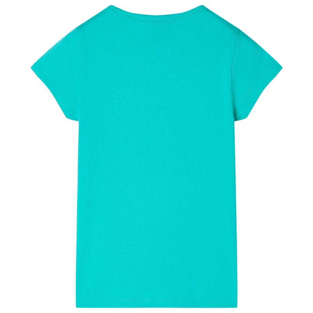 Kindershirt 116 mintkleurig