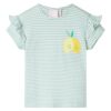 Kindershirt 116 mintkleurig