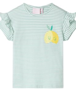 Kindershirt 116 mintkleurig