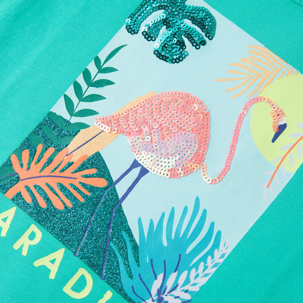 Kindershirt 116 mintkleurig - Image 4